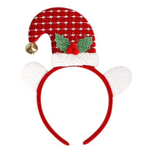 CavspkArt Weihnachten Haarreif Niedliche Weihnachten Partei Stirnbänder Hut Weihnachten Stirnband Kopfbedeckungen für Kinder Erwachsene Haarschmuck Stirnbänder für Weihnachten Party Decor (B) von CavspkArt