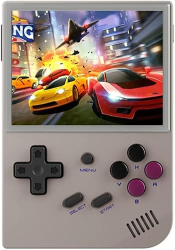 RG35XX Handheld-Spielekonsole, 3,5 Zoll IPS-Bildschirm Linux-System Retro Videospiele Konsole, integrierte 64G + 128G TF-Karte 8000+ klassische Spiele, unterstützt HDMI-TV-Ausgang von Cawevon