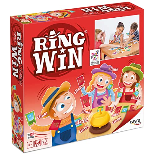 Cayro - Ring Win - + 6 Jahre - Geschwindigkeit und Spaß - Brettspiel für Kinder - Finden Sie als Erster das richtige Tier - Ideal für 2 bis 5 Spieler von Cayro