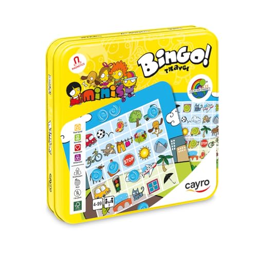Cayro – Bingo Travel – Spiel im Reiseformat – Brettspiel für Kinder – Markieren Sie mehr Gegenstände und Tiere, um zu gewinnen – 2 Spieler – Alter 4–99 Cayro – Bingo Travel – Spiel im Reiseformat – Brettspiel für Kinder – Markieren Sie mehr Gegenstände und Tiere, um zu gewinnen – 2 Spieler – Alter 4–99 von Cayro