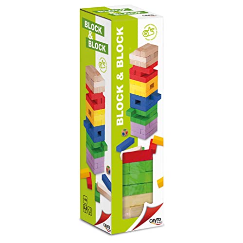 Cayro - Block & Block Colors Basic - Beobachtungs- und Logikspiel - Brettspiel - Entwicklung kognitiver Fähigkeiten und multipler Intelligenzen - Brettspiel von Cayro