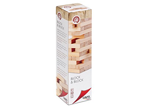 Cayro – Block & Block – ab 5 Jahren – klassisches Holzmodell – Brettspiel – ideal für Kinder und Erwachsene – stapelbarer Barturm – 2 bis 8 Spieler Cayro – Block & Block – ab 5 Jahren – klassisches Holzmodell – Brettspiel – ideal für Kinder und Erwachsene – stapelbarer Barturm – 2 bis 8 Spieler von Cayro