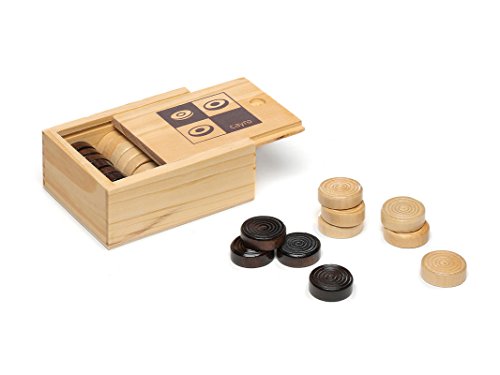 Cayro – Dame-Spiel aus Holz – Steine ​​zum Spielen von Dame – Brettspiel für Kinder und Erwachsene – klassisches und traditionelles Spiel – Spaß für die ganze Familie von Cayro