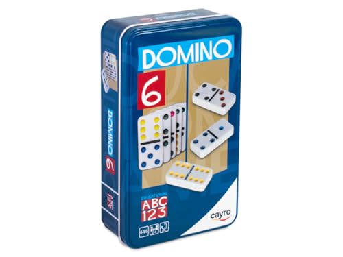 Cayro – Dominosteine ​​– ab 6 Jahren – mehrfarbiges Modell mit farbigen Chips – klassisches Brettspiel für Kinder und Erwachsene – ideal für Reisen – 2 bis 4 Spieler von Cayro