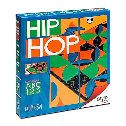 Cayro – Hip Hop – ab 8 Jahren – Brettspiel für Kinder und Erwachsene – Lernspiel mit Formen – Strategie und Zufall – inklusive Brett, Würfeln und Spielsteinen von Cayro