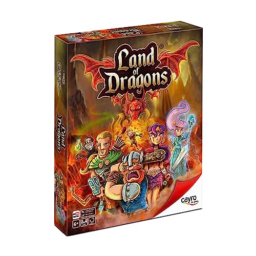 Cayro – Land Of Dragons Mehrfarbiges Brettspiel – Reise in die Welt der Drachen! - Unterhaltsam und lehrreich für die ganze Familie - Entwickelt Strategie und Fähigkeiten zum kritischen Denken von Cayro