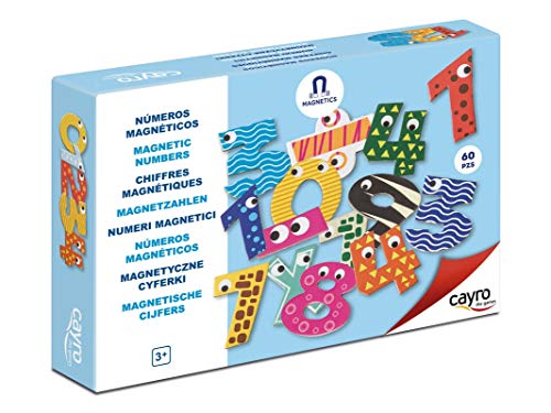 Cayro – Magnetische Zahlen – Kinder ab 3 Jahren – Fördert das Rechnen – Erstellen und Lösen mathematischer Operationen – 60 Teile – Kinderbrettspiel von Cayro