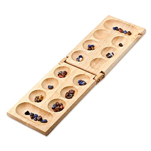 Cayro - Mancala - + 8 Jahre - Klappmodell aus Holz - Brettspiel - Für Kinder und Erwachsene - Holen Sie sich die größte Anzahl an Steinen - Für 2 Spieler von Cayro