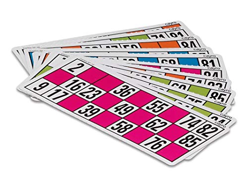 Cayro – Packung mit 48 Bingo-Karten – Familien-Brettspielkarten für Kinder und Erwachsene – Karten zum Spielen von traditionellem Bingo – ideal für Treffen mit Freunden und Partys von Cayro