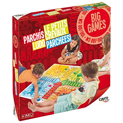 Cayro - Parcheesi - + 5 Jahre - Riesenmodell - Brett 100 x 100 cm - Brettspiel - Kinder und Erwachsene - zum Spielen im Freien - Ideal für 2 bis 4 Spieler von Cayro