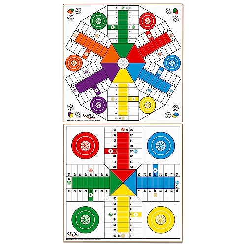 Cayro - Parcheesi-Brett - Holz - für 4 bis 6 Spieler - Maße 40 x 40 cm - Langlebig und leicht zu transportieren - Ideal für die ganze Familie - Spielspaß garantiert von Cayro