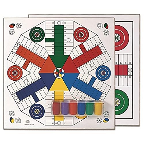 Cayro - Parcheesi-Brett für 4 und 6 Spieler - Holzbrett - Familienbrettspiel - Traditionelles Spiel - Langlebig und leicht zu transportieren - Spielspaß garantiert von Cayro