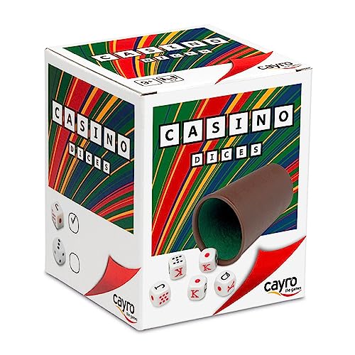 Cayro – Poker Casino Würfelbecher – innen gefütterter Becher. Gutes Design – ideal für Brettspiele – einzigartiges Design – zum Verschenken von Cayro