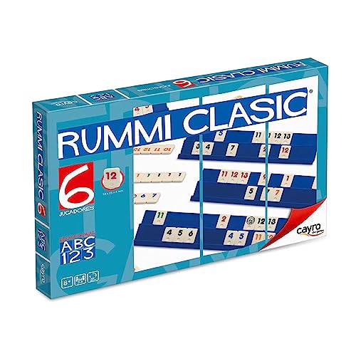 Cayro – Rummi Classic 6 Spieler – Traditionelles Spiel – Entwicklung kognitiver und mathematischer Fähigkeiten – Brettspiel (712) von Cayro