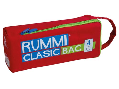 Cayro – Rummi Travel in Einer großen Tasche – ideales Brettspiel für Reisen – ideal für Kinder und Erwachsene – kombinieren Sie die Chips, um zu gewinnen – 4 Spieler von Cayro