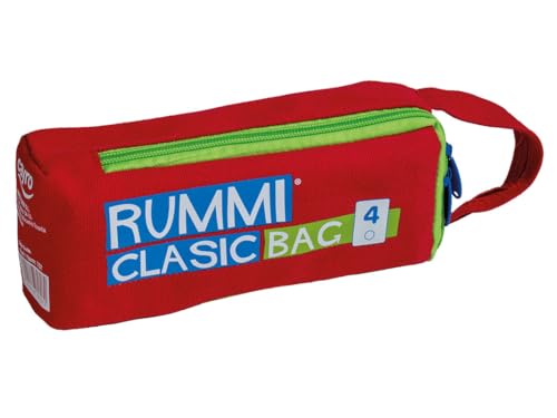 Cayro - Rummi Travel in kleiner Tasche - Ideales Brettspiel für Reisen - ideal für Kinder und Erwachsene - kombiniert die Spielsteine zum Sieg - +2 Spieler von Cayro