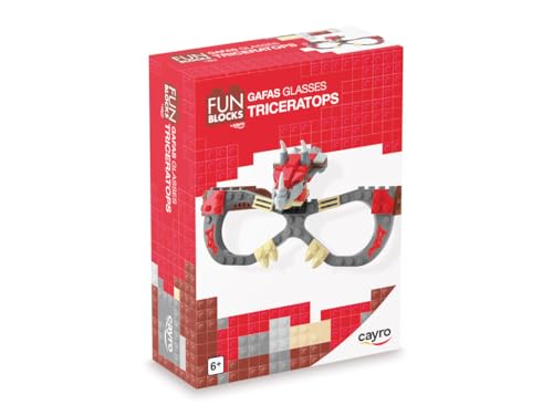 Cayro – Triceratops Fun Blocks Glasses – Kreatives Konstruktionsspiel für Kinder – Fördert Fantasie und Entwicklung motorischer Fähigkeiten Cayro – Triceratops Fun Blocks Glasses – Kreatives Konstruktionsspiel für Kinder – Fördert Fantasie und Entwicklung motorischer Fähigkeiten von Cayro