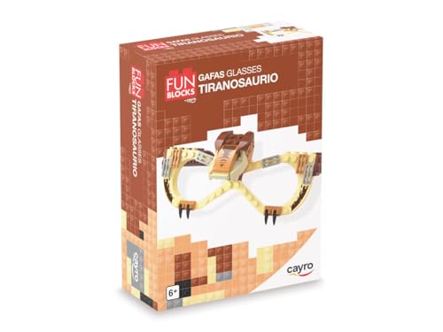 Cayro - Tyrannosaurus Glasses Fun Blocks - Kreatives Konstruktionsspiel für Kinder - Fördert die Fantasie und die Entwicklung motorischer Fähigkeiten Cayro - Tyrannosaurus Glasses Fun Blocks - Kreatives Konstruktionsspiel für Kinder - Fördert die Fantasie und die Entwicklung motorischer Fähigkeiten von Cayro