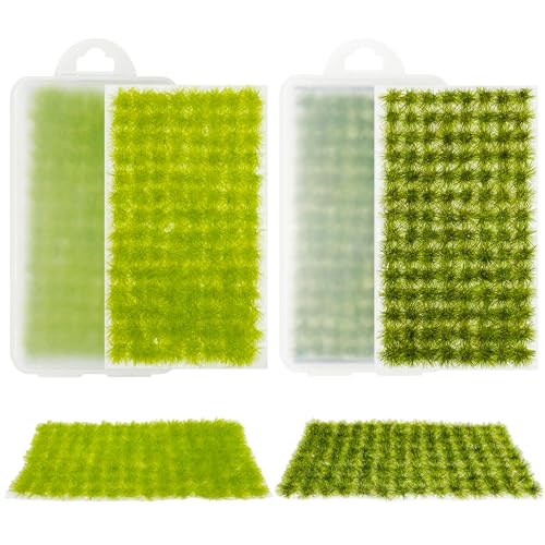 Cayway 2 Farbe Static Grass Tuft Statische Grass Statisches Grasbüschel Miniatursträucher Büsche für Miniatur Tabletop Spiele Modelleisenbahn Geländeb von Cayway