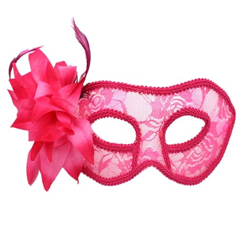 Ccipotatoo Maske Maske Vintage Venezianische Maske Colombina Ball Augenmaske für Männer und Frauen (Hellpink) von Ccipotatoo