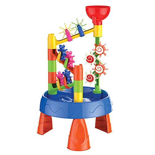 CeFoney Sand- und Wasserspieltisch, Sommer-Sandkastentisch Kinder, Spieltisch, Strand, sensorisches Spielzeug-Set drinnen und draußen, 1 Set mit 32 Teilen von CeFoney