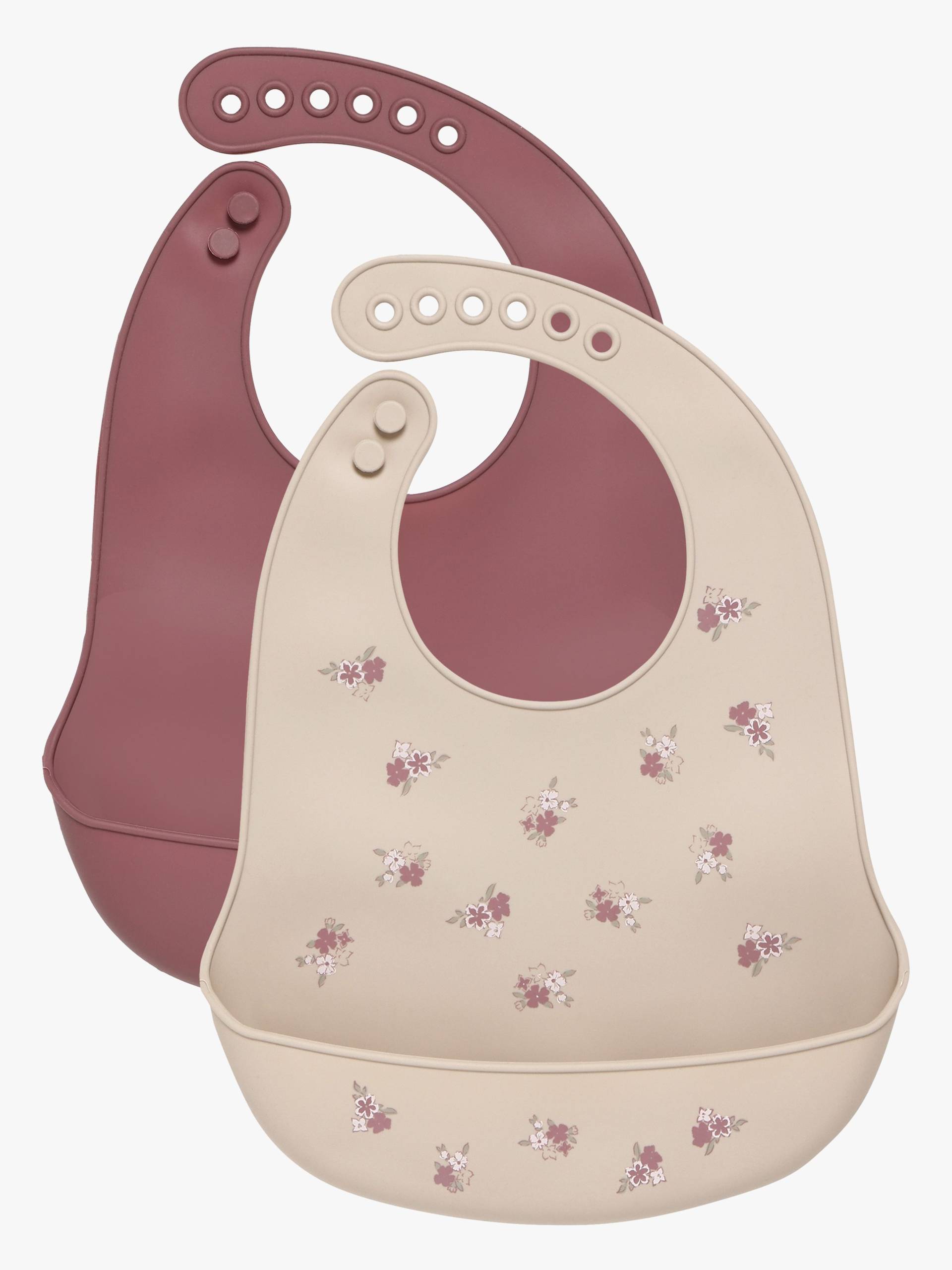 CeLaVi Silikon Lätzchen 2er-Pack, Rose Taupe CeLaVi Silikon Lätzchen 2er-Pack, Rose Taupe von CeLaVi