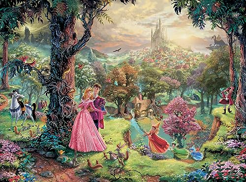 Buffalo Games – Silver Select – TK Disney – Thomas Kinkade: Dornröschen – 1000-teiliges Puzzle für Erwachsene – anspruchsvolles Puzzle perfekt für Spieleabende – Fertige Größe ist 26,75 x 19,75 cm von Ceaco