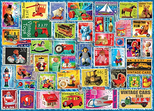 Ceaco - Barbara Behr - Briefmarken - Spielzeugstempel - 1000 Teile Puzzle von Ceaco