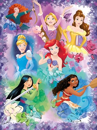 Ceaco Disney - Purple Princess Collage - 300 Oversized Piece Jigsaw Puzzle von Ceaco