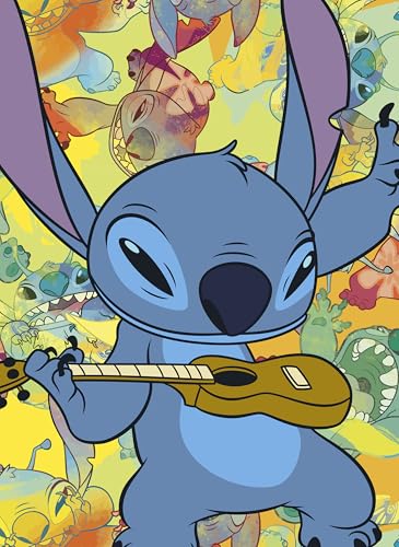 Ceaco Disney – Stitch – Galaxy Grunge – 300 übergroßes Puzzle von Ceaco