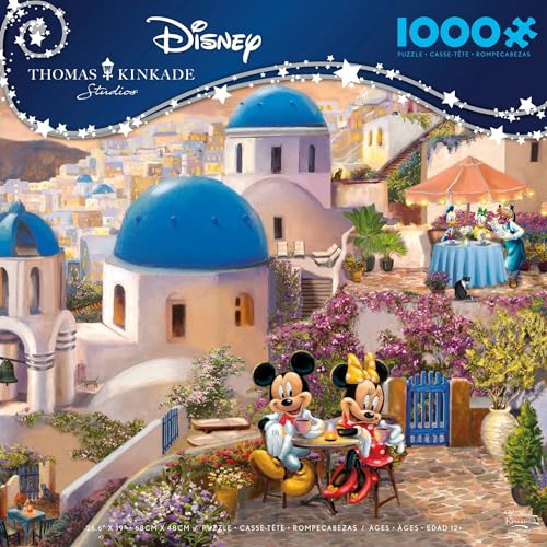 Ceaco - Disney - Thomas Kinkade - Mickey & Minnie in Griechenland - Puzzle mit 1000 Teilen von Ceaco