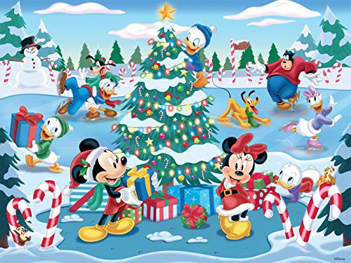 Ceaco Disney Together Time Christmas at The Skating Pond Puzzle, 400 Teile (2320-5) von Ceaco