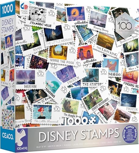 Ceaco - Disney 's 100th Anniversary - Disney Stamps - 1000 Teile Puzzle Ceaco - Disney 's 100th Anniversary - Disney Stamps - 1000 Teile Puzzle von Ceaco