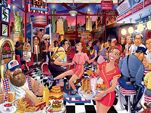 Ceaco - Funny Faces - USA Diner - 550 Teile Puzzle von Ceaco