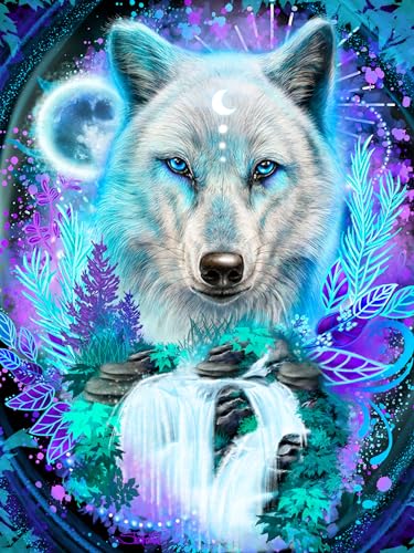 Ceaco - Glow in The Dark - Wolf Spirit Glow - 750 Teile Puzzle von Ceaco