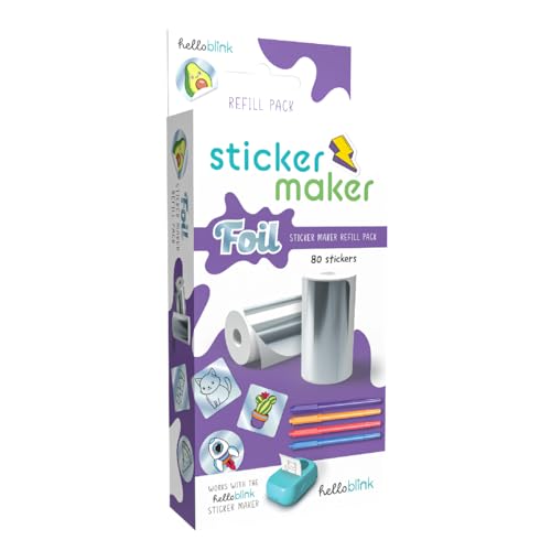 Ceaco Hello Blink - Sticker Maker - Nachfüllpack mit 80 Folienaufklebern - Kinder ab 8 Jahren von Ceaco