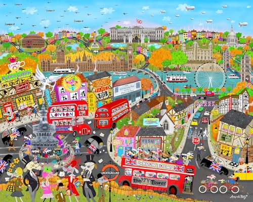 Ceaco - London Dogs – Puzzle mit 1000 größeren Teilen von Ceaco