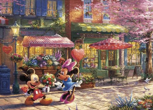 Ceaco - Thomas Kinkade - Disney - Mickey & Minnie Sweetheart Café - Puzzle mit 1000 Teilen von Ceaco