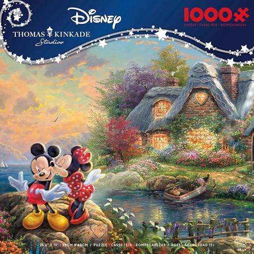 Ceaco - Thomas Kinkade - Disney - Mickey & Minnie - Sweetheart Cove - 1000 Teile Puzzle von Ceaco