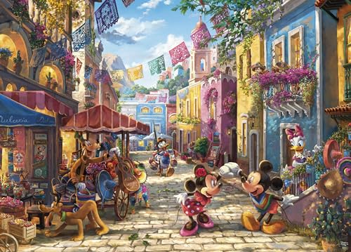 Ceaco - Thomas Kinkade - Disney - Mickey und Minnie in Mexiko - 1000 Teile Puzzle von Ceaco