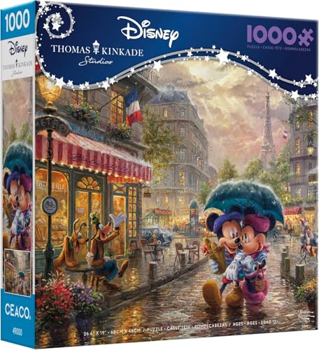 Ceaco - Thomas Kinkade – Disney – Mickey & Minnie in Paris – 1000 Teile Puzzle Ceaco - Thomas Kinkade – Disney – Mickey & Minnie in Paris – 1000 Teile Puzzle von Ceaco
