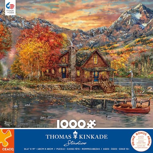 Ceaco Thomas Kinkade – EIN Perfekter Herbsttag – Puzzle mit 1000 Teilen von Ceaco