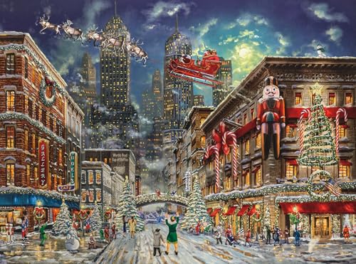 Ceaco Thomas Kinkade – Elf – 100-teiliges Puzzle für Familien, herausforderndes Puzzle, perfekt für Spieleabende – fertige Puzzle-Größe ist 15,00 x 11,00 cm von Ceaco