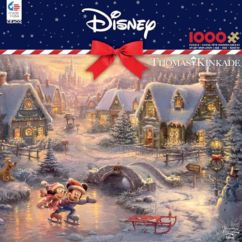 Ceaco Thomas Kinkade – Mickey und Minnie Sweetheart Holiday – 1000 Teile Puzzle, ab 12 Jahren Ceaco Thomas Kinkade – Mickey und Minnie Sweetheart Holiday – 1000 Teile Puzzle, ab 12 Jahren von Ceaco