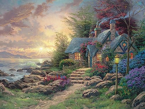 Ceaco - Thomas Kinkade - Seaside Hideaway - Glitter - 750 Teile Puzzle von Ceaco