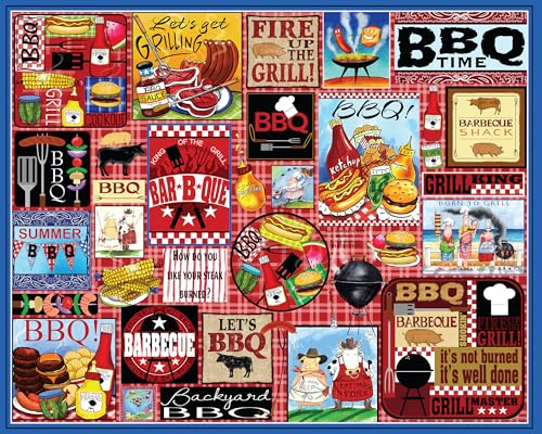 Ceaco - Tracy Flickinger - BBQ Collage - 1000 größere Teile Puzzle von Ceaco