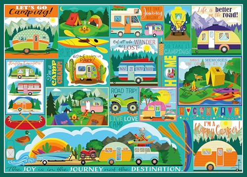 Ceaco - Tracy Flickinger - Camping Road Trip - 500 größere Teile Puzzle von Ceaco