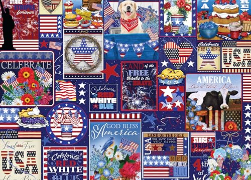 Ceaco - Tracy Flickinger - Patriotische Collage - Puzzle mit 1000 Teilen von Ceaco