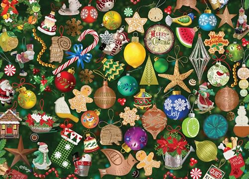 Ceaco - Tracy Flickinger - Weihnachtsschmuck-Kollektion - 1000-teiliges Puzzle von Ceaco