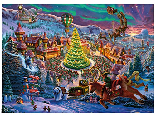 Ceaco - Zac Kinkade - Classic Christmas - Santa's North Pole - 1000 Teile Puzzle von Ceaco